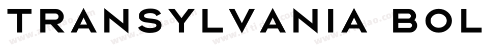 Transylvania Bold字体转换
